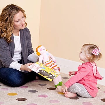 Mom offering choices to her daughter